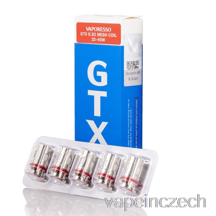 Vaporesso Gtx Náhradní Cívky 0,3ohm Gtx Mesh Coils Vape Pero